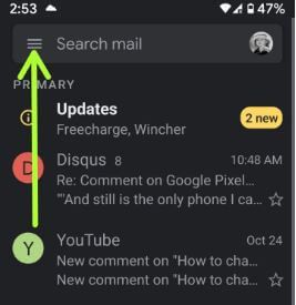 El modo oscuro de Gmail está disponible para Android