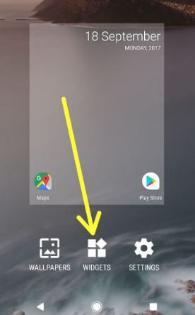 Cómo agregar widgets en la pantalla de inicio de Android Oreo