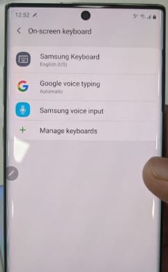 Cómo cambiar el idioma del teclado en Galaxy Note 10 plus