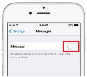 cambiar mensajes de texto de iMessage a Android