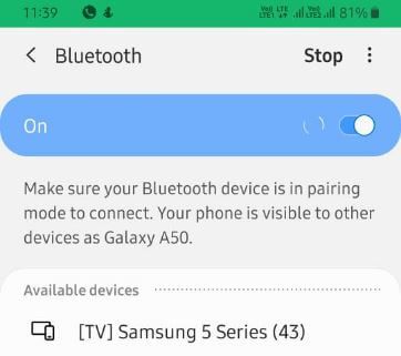 Cómo reparar problemas de Bluetooth de Samsung Galaxy A50