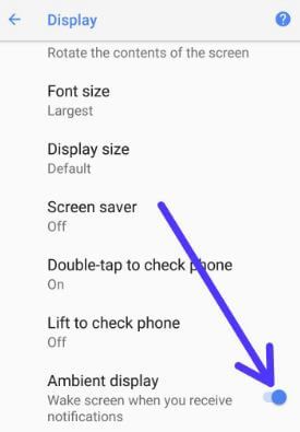 Cómo usar la función de pantalla ambiental de OnePlus 5
