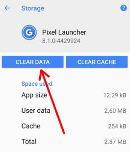 Limpia los datos del iniciador de píxeles en tu Google Pixel 2 Oreo