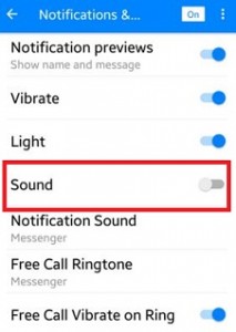 Cómo deshabilitar el sonido de Android Lollipop de Facebook Messenger