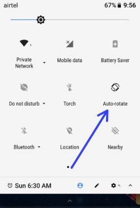 Rotar automáticamente la configuración de la pantalla de inicio en Android Oreo