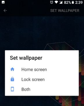 Cambiar fondo de pantalla en Android Oreo 8.0