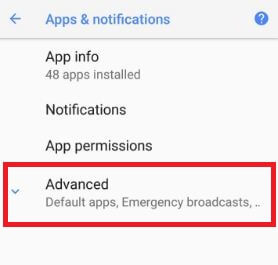 Menú avanzado de Android Oreo para la configuración de borde activo
