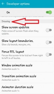 Establecer la escala de animación de Windows en Android Lollipop