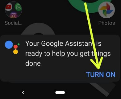 Activar el Asistente de Google en Android 9 Pie