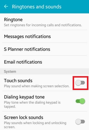 Cómo desactivar los sonidos táctiles en Android Lollipop 5.1.1