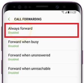Cómo activar formularios de llamadas en Samsung Galaxy S9 y S9 Plus