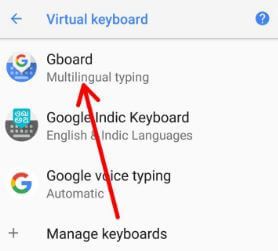 Cómo detener el sonido y la vibración del teclado en Android 8.0 y 8.1 Oreo