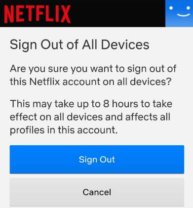 Cómo cerrar sesión en Netflix en Android