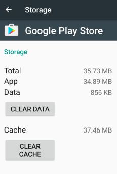 Cómo borrar el caché de Play Store en un dispositivo Android 7.0
