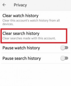 Cómo borrar el historial de búsqueda de YouTube en un teléfono o tableta Android