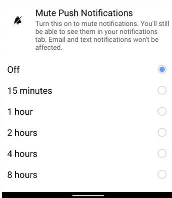 Desactive las notificaciones de Facebook en los últimos dispositivos Android