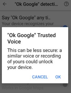 De acuerdo, Google confía en la configuración de voz en Android Nougat