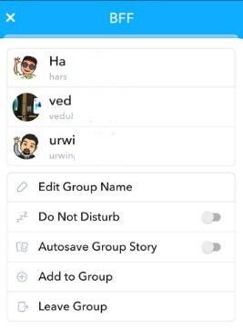 Cómo agrupar Snapchat en Android