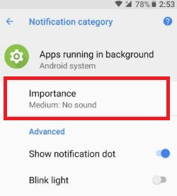 Aviso importante en sistema android