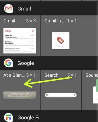 Use Google At A Glance Widget en cualquier Android