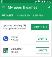Actualizar aplicaciones y juegos en el teléfono Google Pixel