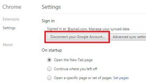 Desconecta tu cuenta de Google del navegador Chrome