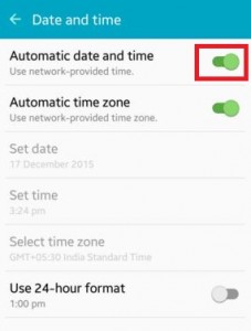 Realizar actualización automática de fecha y hora en Android