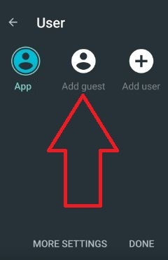 usar el modo invitado de Android