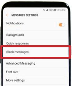 Cómo bloquear mensajes en Samsung galaxy S8