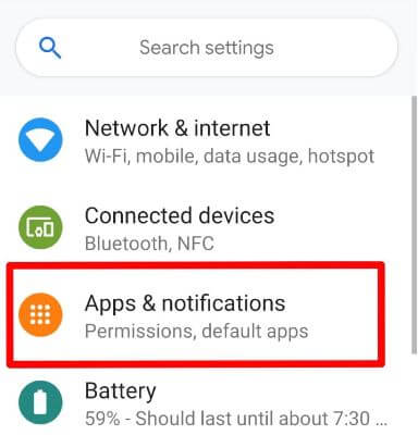 Configuración de notificaciones y aplicaciones de Android 9 Pie