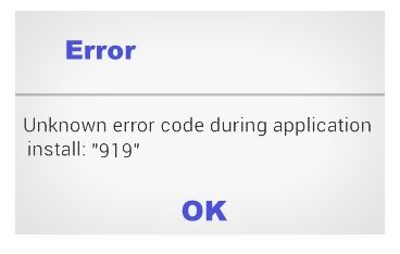 corrige el error 919 de Google Play Store