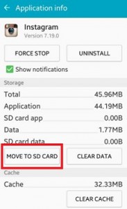 Cómo transferir la aplicación a la tarjeta Android 5.1.1