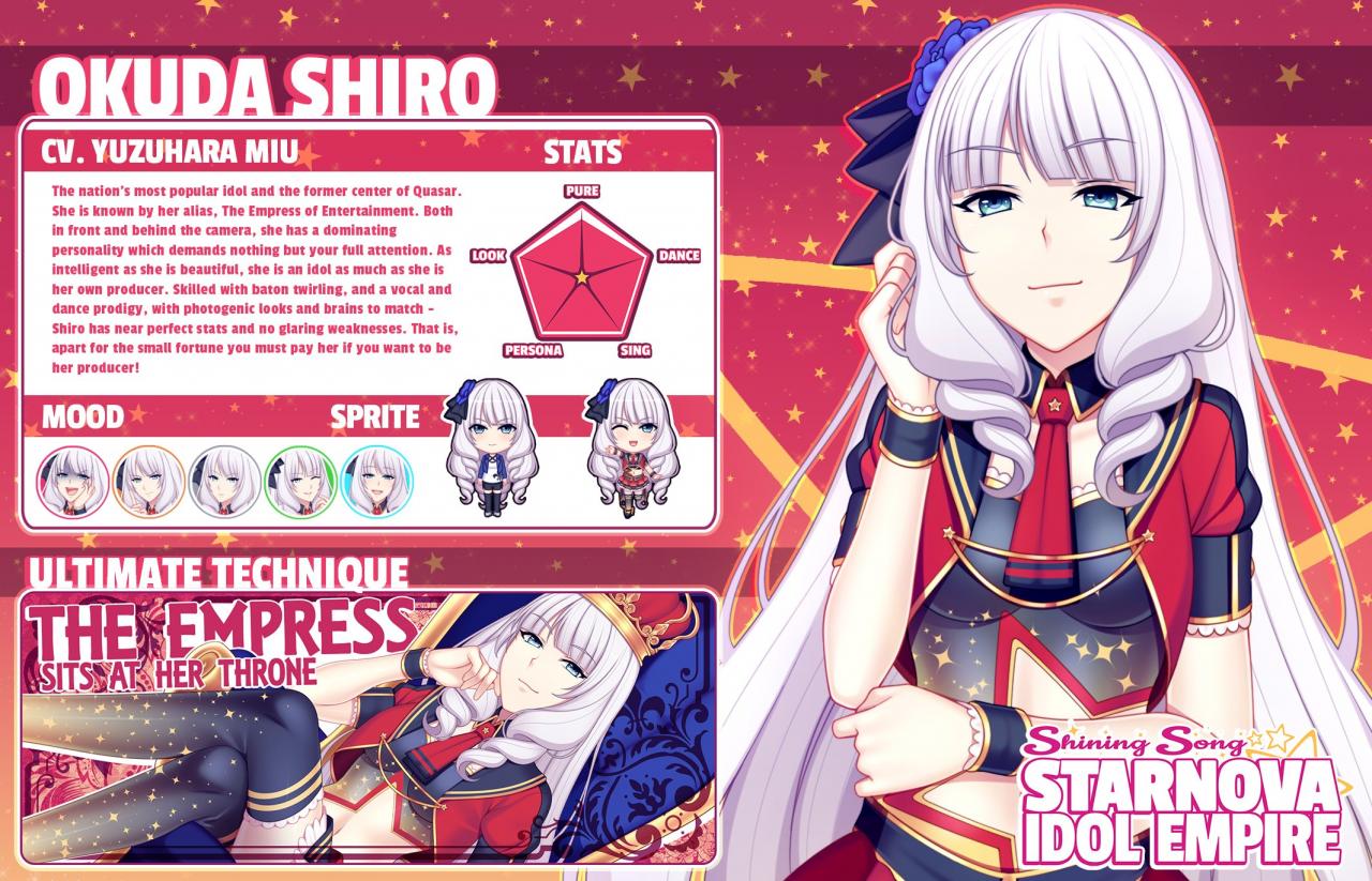 Shining Song Starnova: Idol Empire - Guía de todos los ídolos