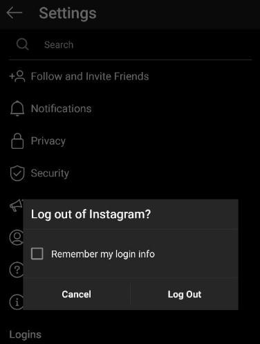 Cómo cerrar sesión en Instagram en Android y PC