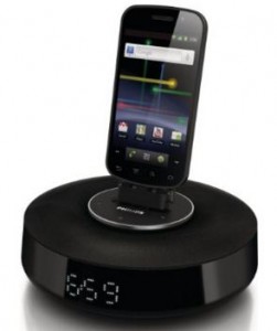 Despertador con estación de acoplamiento Philips para teléfono Android