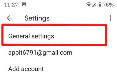 Eliminar el historial de búsqueda en Gmail para Android