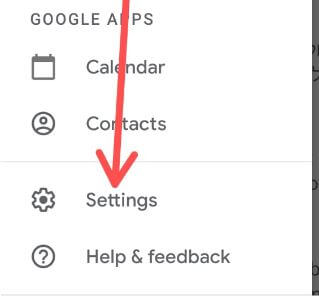Configuración de la aplicación Gmail en Android