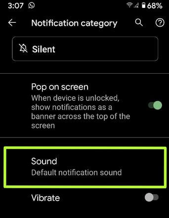 Cambiar los sonidos de notificación para aplicaciones individuales en Google Pixel