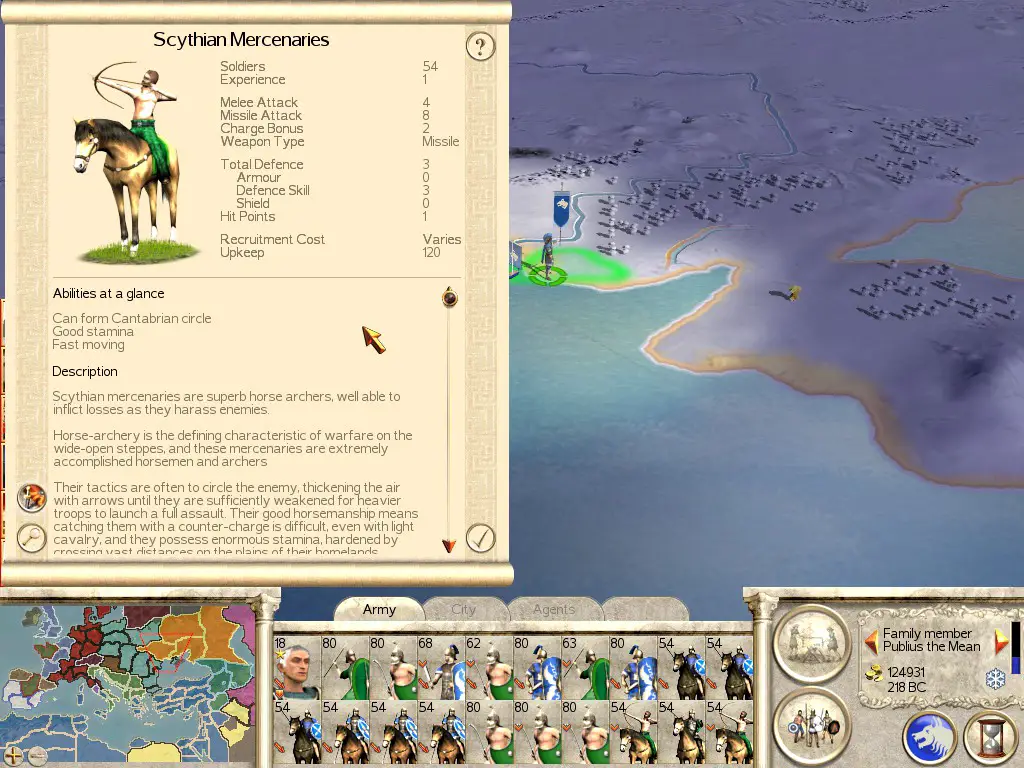 Total War: ROME REMASTERED Lista de niveles de mercenarios