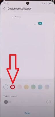 Cambiar la imagen de fondo del mensaje de texto en Samsung S20 Ultra