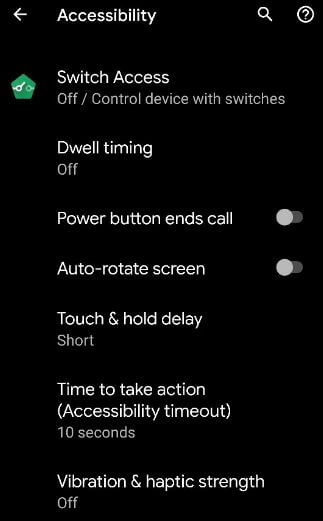 Desactive la vibración y la notificación del timbre en el último Android 10