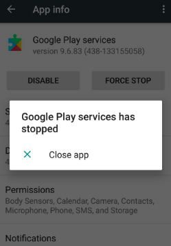 Cómo solucionar Desafortunadamente, Google Play Services ha dejado de funcionar