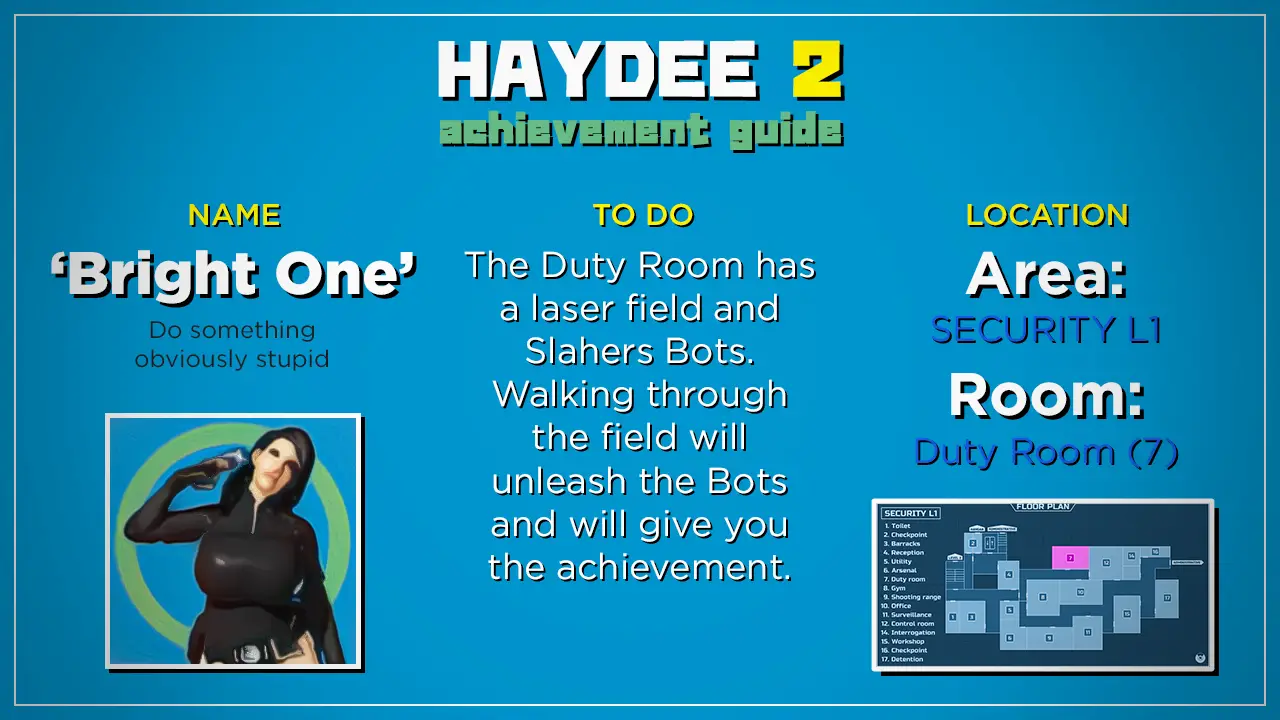 Guía de logro del 100% de Haydee 2