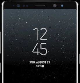 Cómo cambiar el estilo del reloj de la pantalla de bloqueo en Samsung Galaxy Note 8