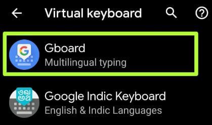 Establecer un tema personalizado en el teclado de Google Android