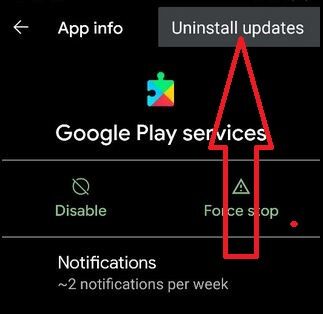 Cómo desinstalar las actualizaciones del servicio de Google Play