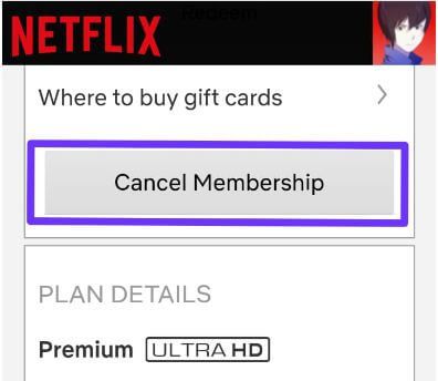 Cómo detener el pago mensual automático en Netflix Android