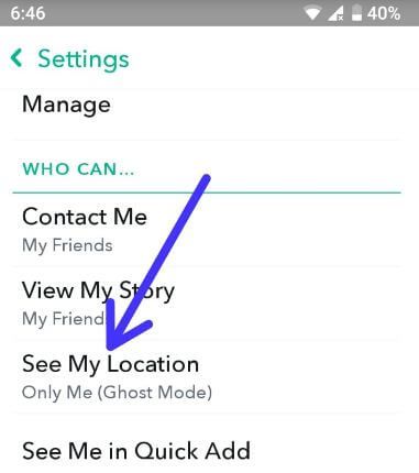 Cómo habilitar el modo fantasma en Snapchat android