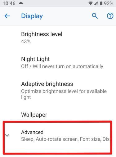 Cómo habilitar el modo oscuro en Android 9 Pie
