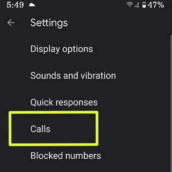 Active las llamadas WiFi usando la configuración de llamadas de Pixel 2 XL